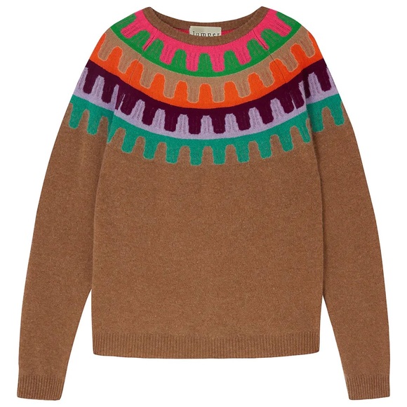 jumper 1234 | Sweaters | Rick Rack Yoke Sweater In Caramel | Poshmark